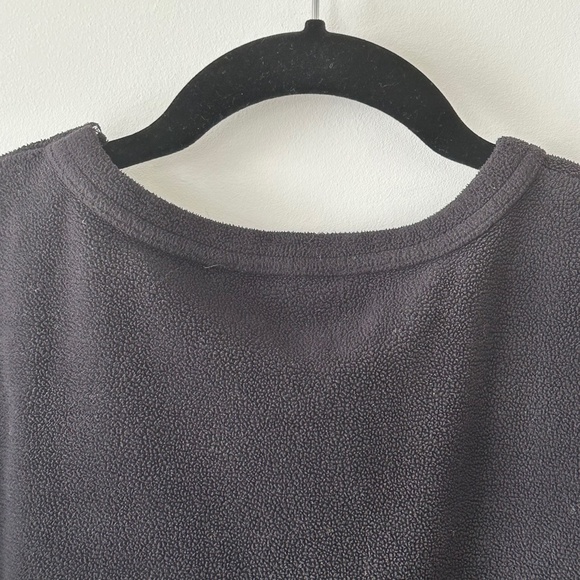 Vanity Fair Black Fleece Crewneck Top - Picture 11 of 15